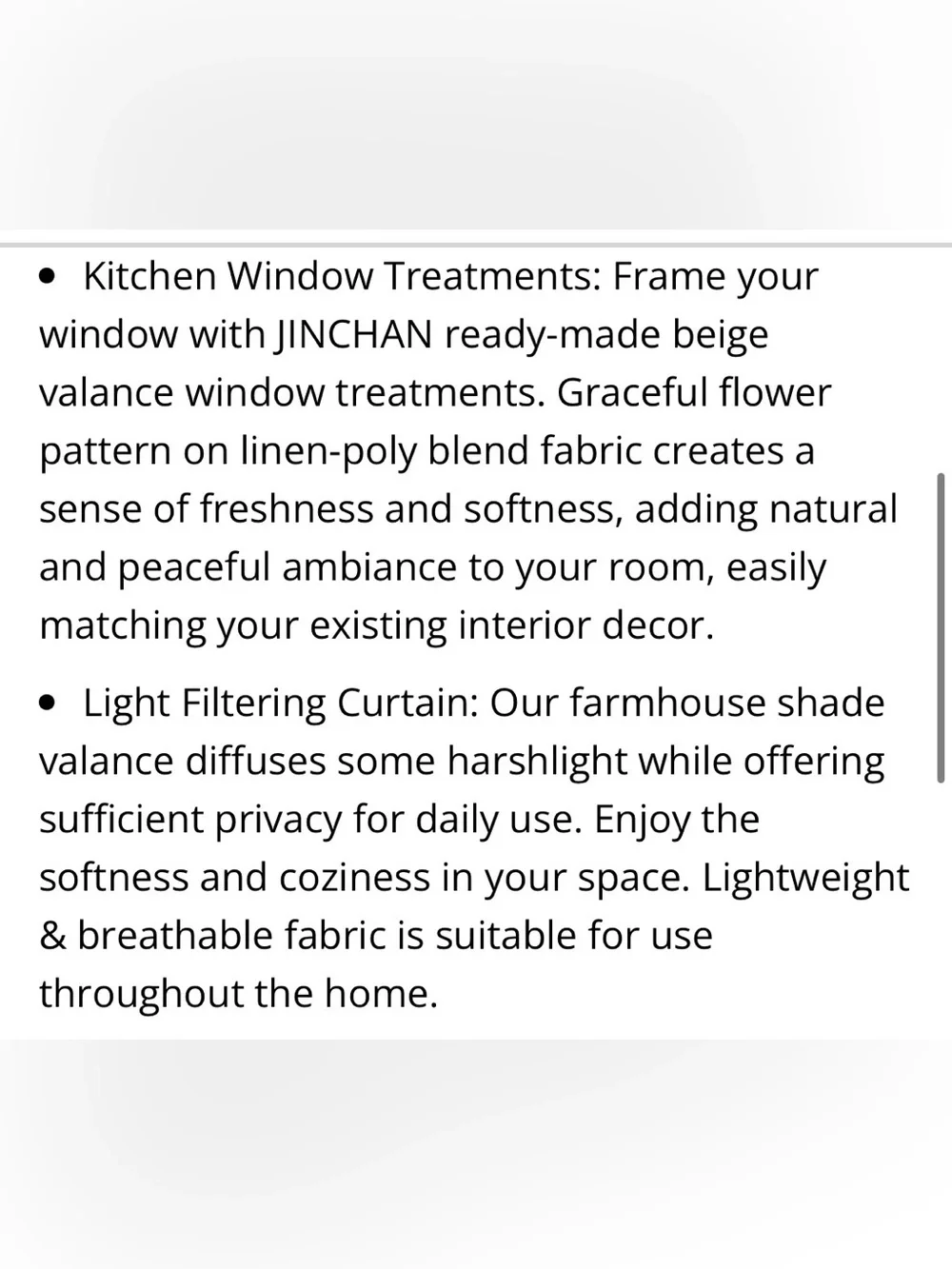 Farmhouse French Country Rustic Valence 42x45” - ALICE BRICK RED